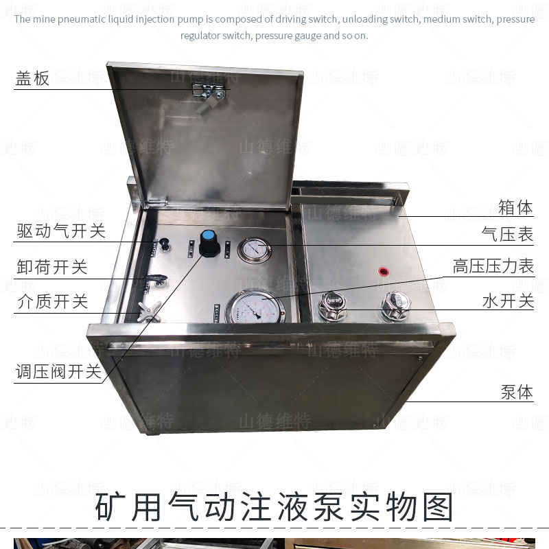 礦用氣動(dòng)注液泵分解圖
