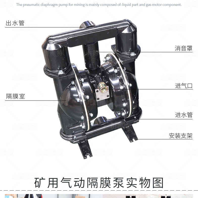 礦用氣動(dòng)隔膜泵分解圖